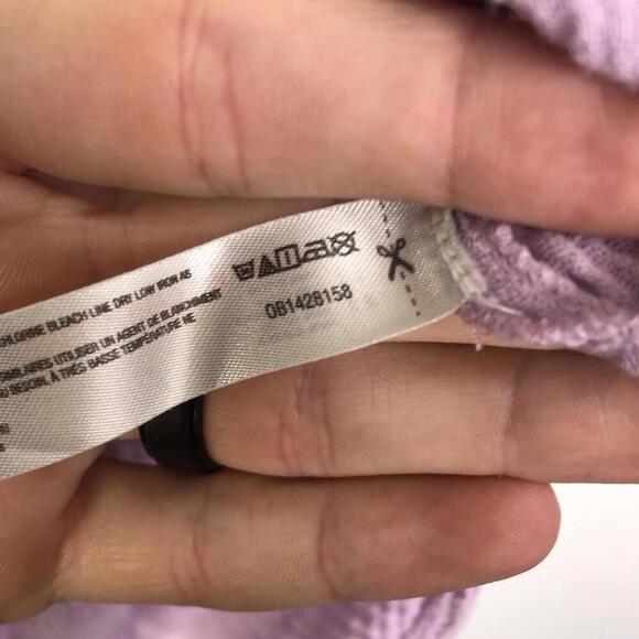 Urban Outfitters Shirt Womens S Colorblock Purple Gauze Button Up Casual - Picture 4 of 8